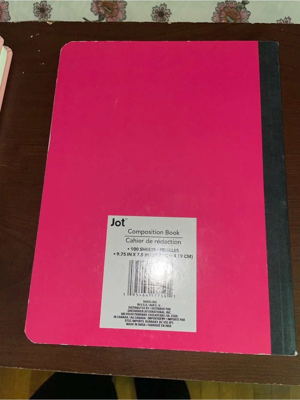 Rose Pink Hardcover journal, and pink notebook